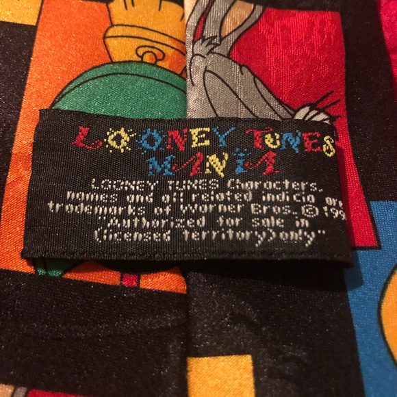 Vintage Looney Tunes Mania Neck Tie - Picture 5 of 6